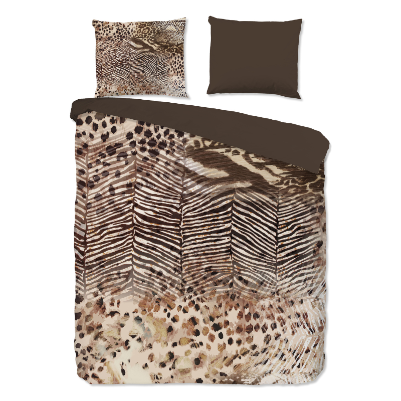 Dekbedovertrek Skins - Tweepersoons (200x200 Cm) - Meerkleurig Microvezel - Dieren - Pure - Dekbed-Discounter.nl
