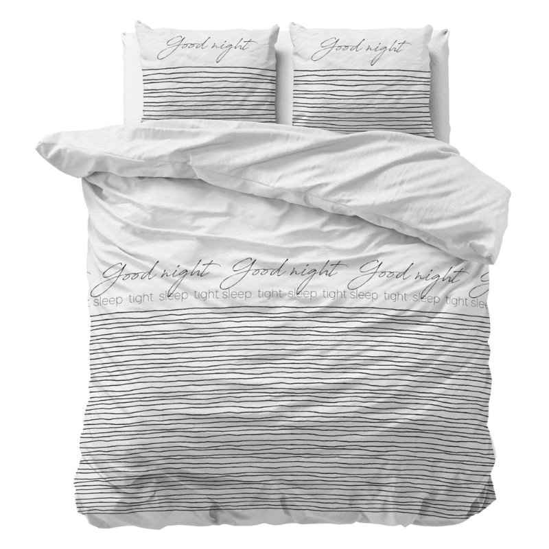 Dekbedovertrek - Sleep Tight - Tweepersoons (200x200 Cm) - Meerkleurig Microvezel - - Sleeptime Classy - Dekbed-Discounter.nl