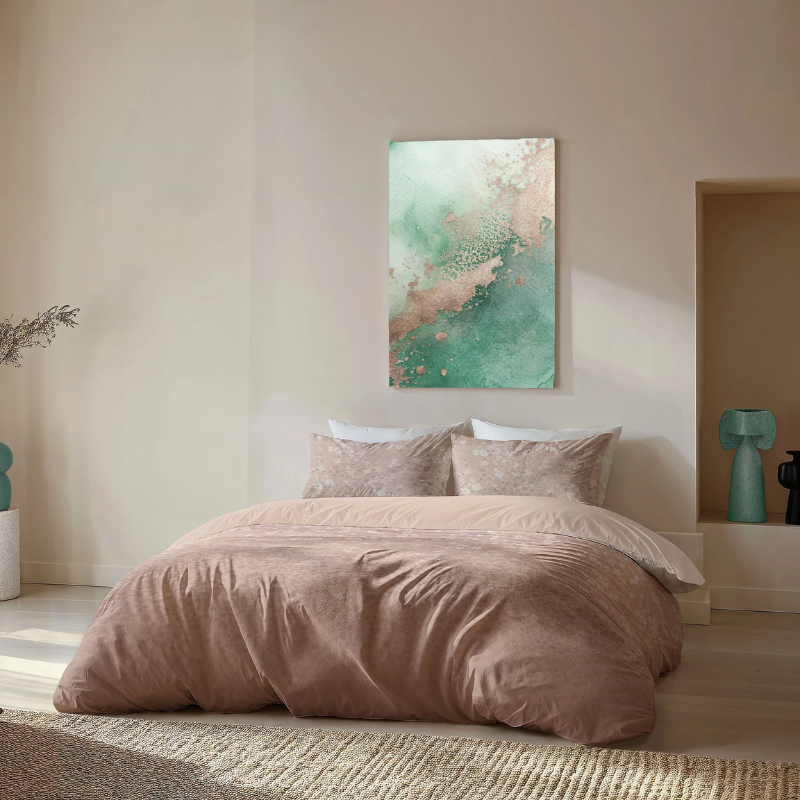 Dekbedovertrek Soft Petals - Lits-Jumeaux (240x220 Cm) - Roze Microvezel - - Byrklund - Dekbed-Discounter.nl