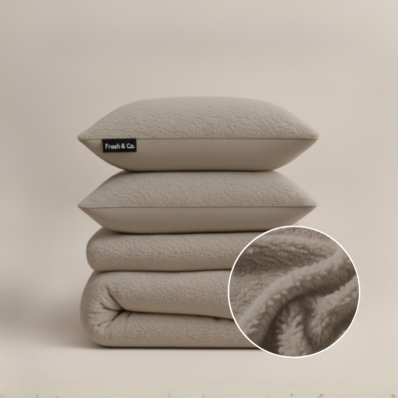 Dekbedovertrek Summer Teddy - Taupe Grijs - Eenpersoons (140x200 Cm) - Grijs & Antraciet & Roze & Groen & Crème & Meerkleurig & Off-white - Dekbed-Discounter.nl