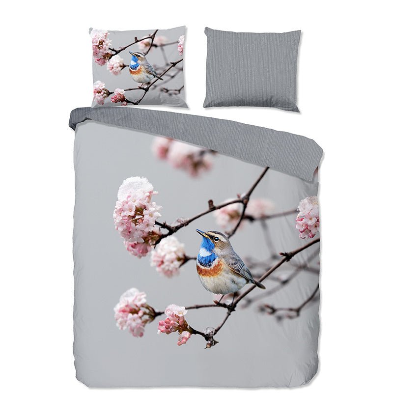 Dekbedovertrek Yule - Eenpersoons (140x200 Cm) - Grijs Microvezel - Natuur & Dieren - Pure - Dekbed-Discounter.nl
