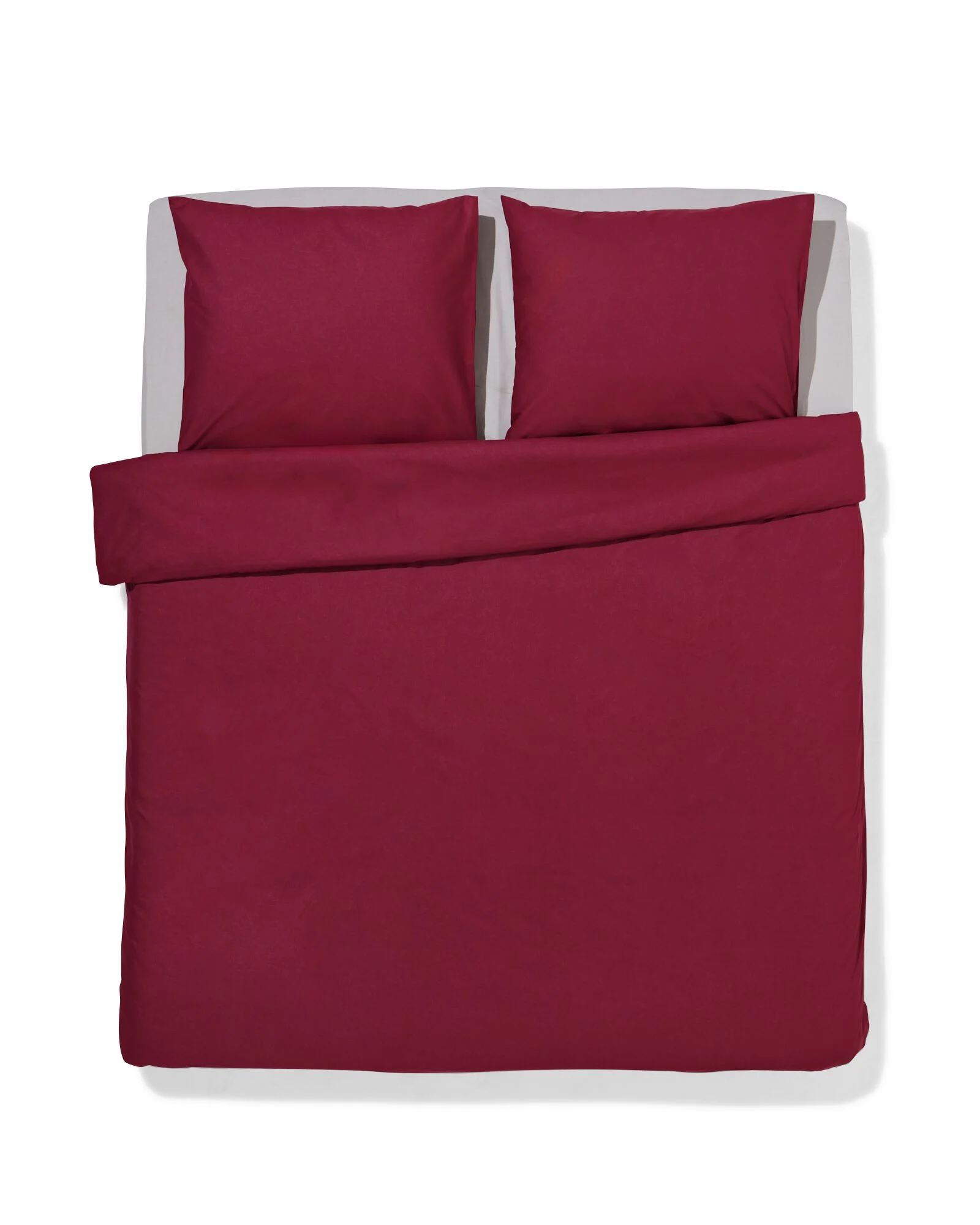 HEMA Dekbedovertrek 240x200/220cm Zacht Katoen Rood (rood)