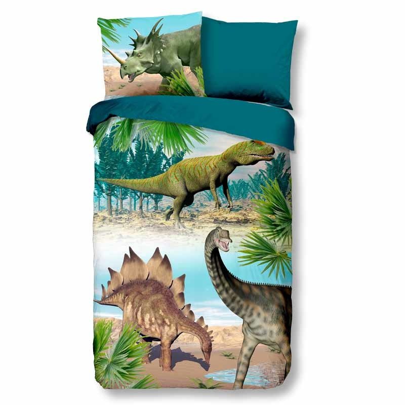 Kinderdekbedovertrek Katoen - 140x200 Cm Meerkleurig - Dieren & Natuur - Good Morning - Dekbed-Discounter.nl