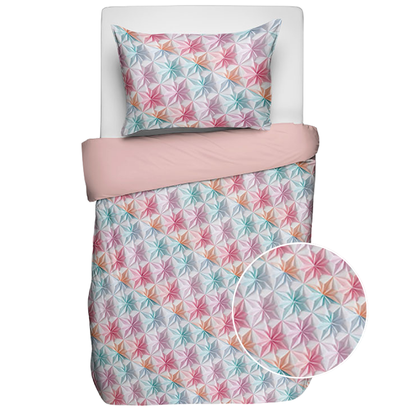 Kinderdekbedovertrek Katoen - 140x200 Cm Meerkleurig - - Fresh And Co Kids - Dekbed-Discounter.nl