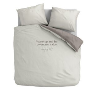Dekbedovertrek Awesome - Tweepersoons (200x200 Cm) - Microvezel - - Fresh And Co - Dekbed-Discounter.nl