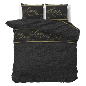 Dekbedovertrek - Dark Sleep - Tweepersoons (200x200 Cm) - Wit Microvezel - - Sleeptime Classy - Dekbed-Discounter.nl