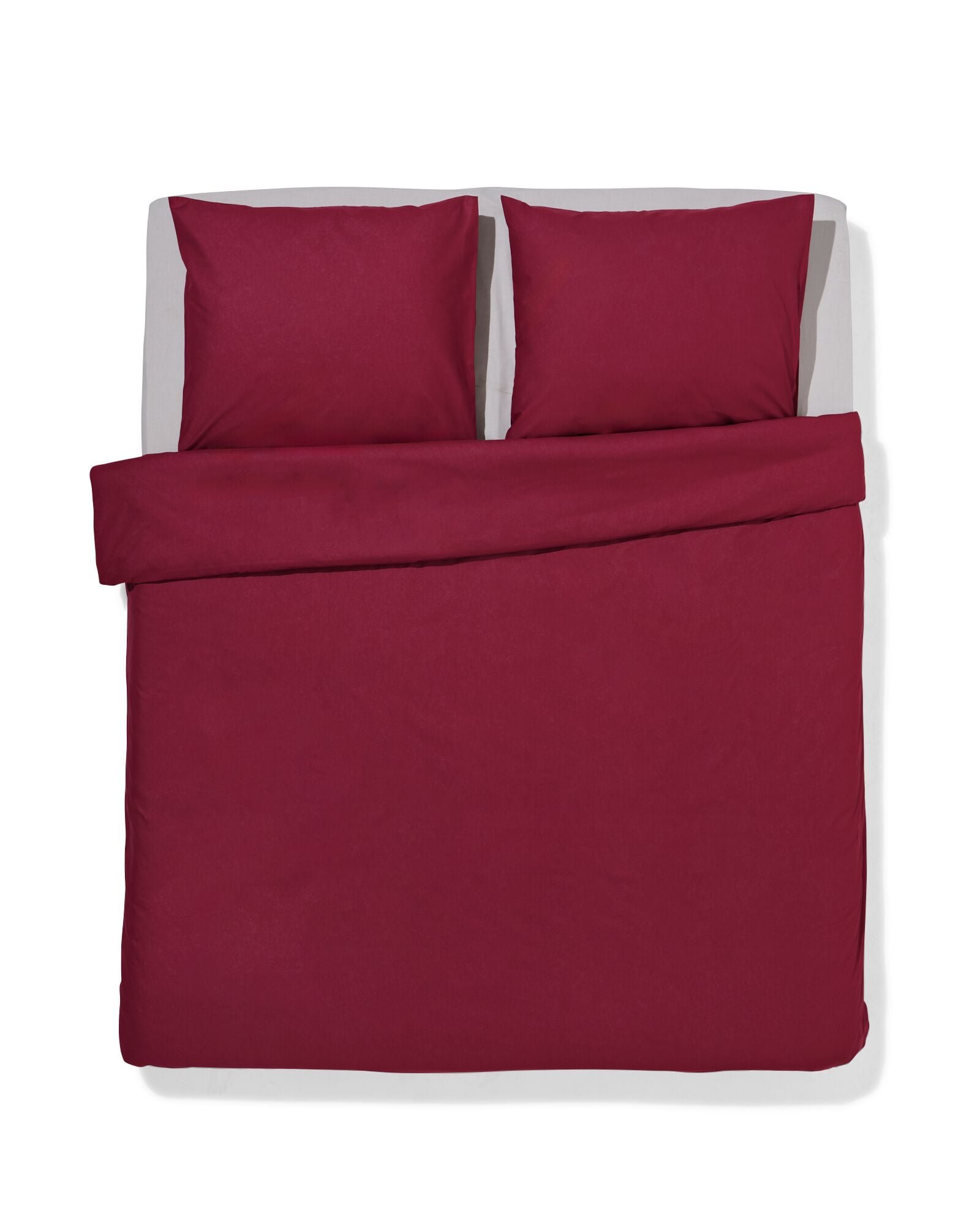 HEMA Dekbedovertrek 240x200/220cm Zacht Katoen Rood (rood)