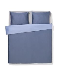 HEMA Dekbedovertrek 240x200/220cm Hotel Katoen Satijn Blauw (lichtblauw)