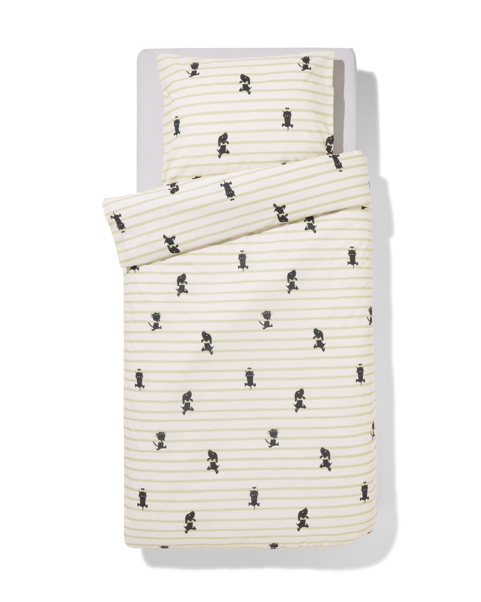 HEMA Takkie En Siepie Dekbedovertrek 140x200/220cm Zacht Katoen (beige)
