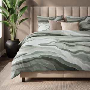 Sale: -50% | Dekbedovertrek Katoen-Satijn - Forest Flow - Lits-Jumeaux (240x220 Cm) - Katoen-satijn - - Dekbed Discounter - Dekbed-Discounter.nl