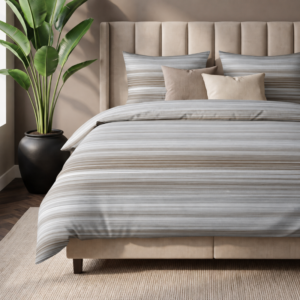 Sale: -50% | Dekbedovertrek Katoen-Satijn - White Linen - Lits-Jumeaux (240x220 Cm) - Katoen-satijn - - Dekbed Discounter - Dekbed-Discounter.nl